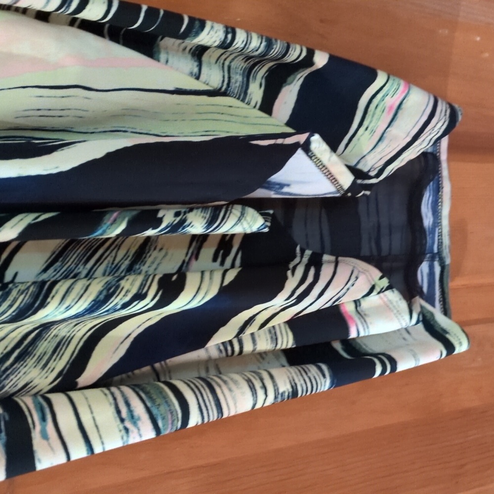 RACHEL Rachel Roy Michele South Beach Stripe Racer Back Hi Low Tank Dress M - Picture 7 of 16